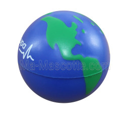 Balle antistress map monde globe terrestre