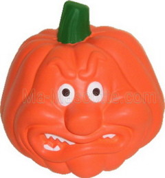 Antistress citrouille avec visage