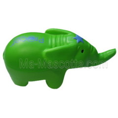 éléphant vert miniature en mousse antistress