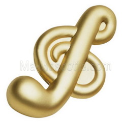 Note de musique antistress mousse