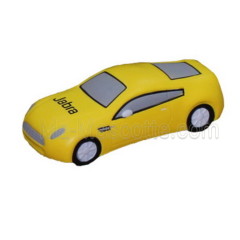 Voiture de sport jaune Porsche en mousse antistress
