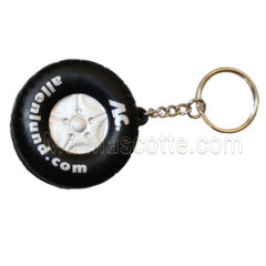 Antistress porte clés roue voiture