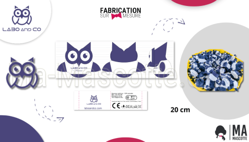 peluche sur mesure hibou labo and co