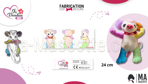 peluche sur mesure manicou ti doudoubox