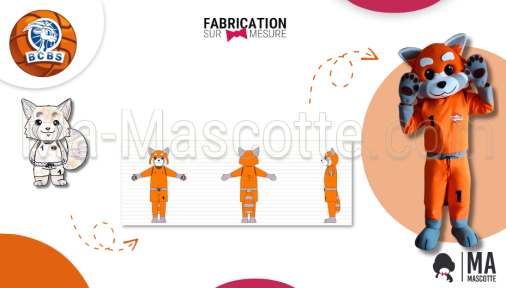 mascotte sur mesure raton BCBS