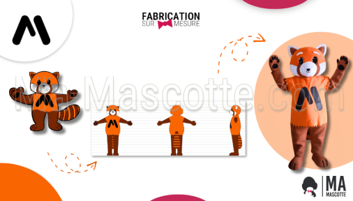 mascotte sur mesure raton marcadas