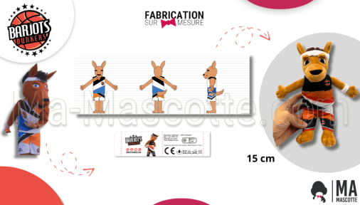 peluche sur mesure kangourou barjot dunkers