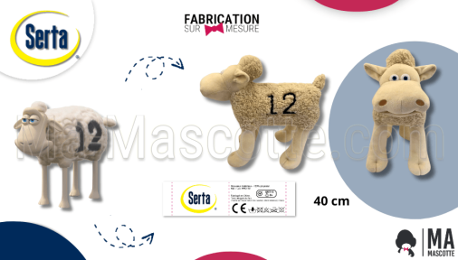 peluche sur mesure mouton serta