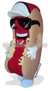 Fabrication Mascotte Sur Mesure hot dog (mascotte personnage sur mesure).