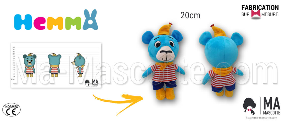 Custom Made Plush Toy bear HEMMA (custom made animal plush toy).