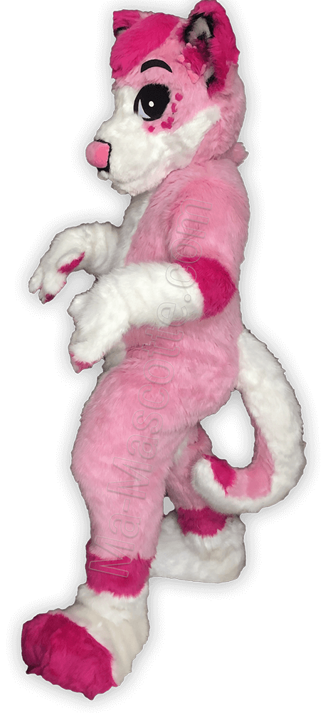 pink cat cosplay fursuit furry costume
