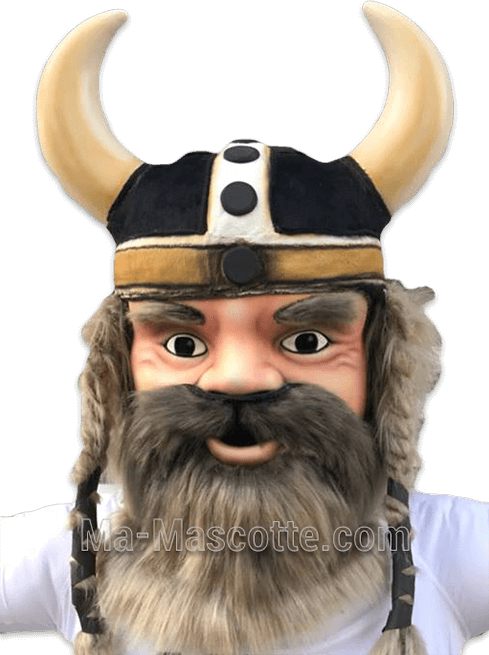 création mascotte résine viking sur mesure