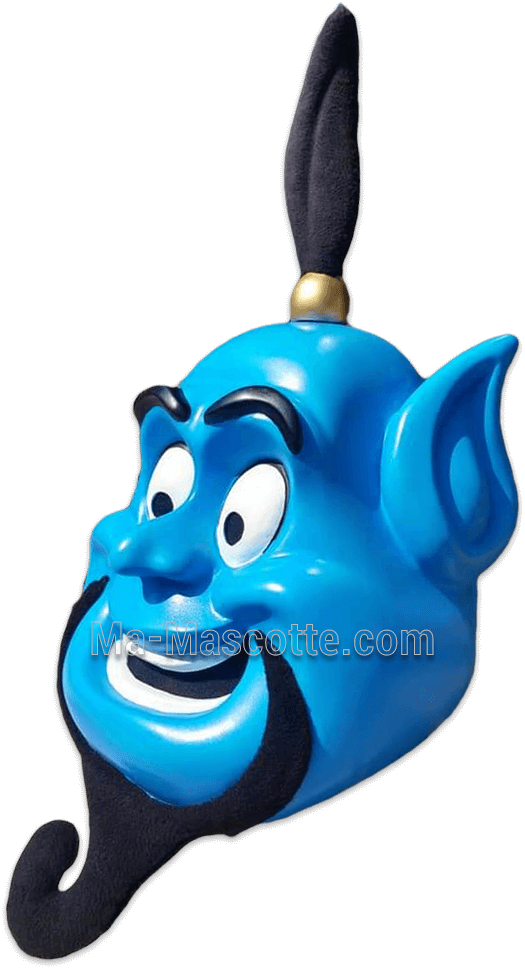 genius alladin head resin mascot costume