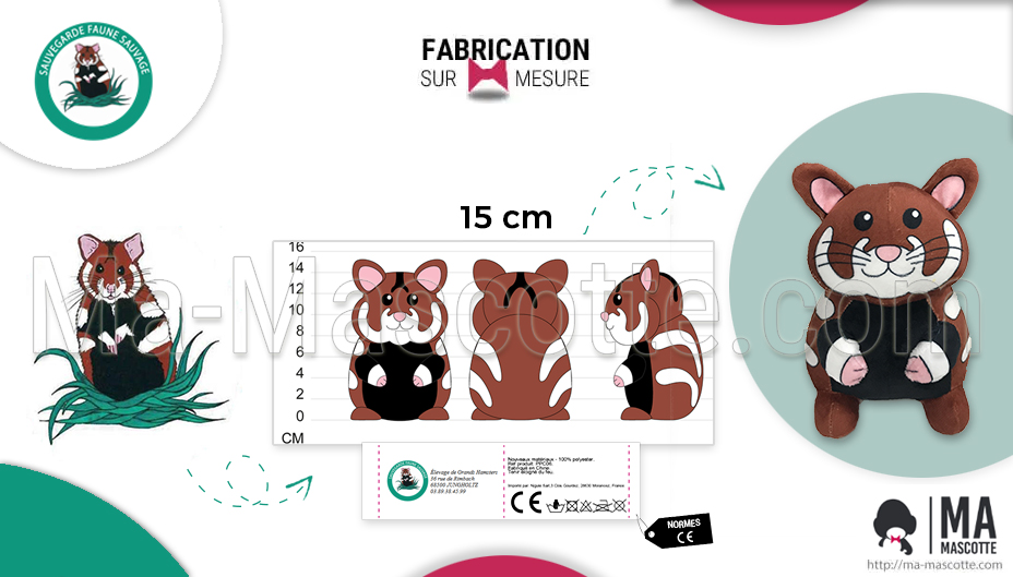 Réalisation de peluche personnalisée sur mesure d'une grenouille de chez TechData