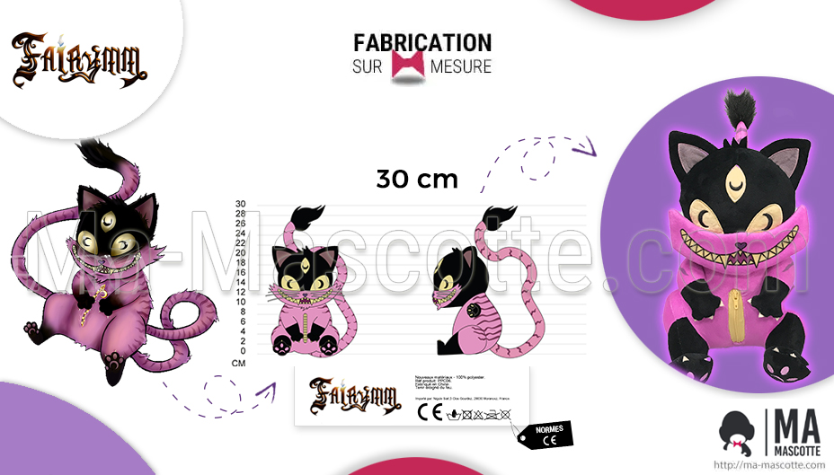 Custom made cat plush toy from Fairymm