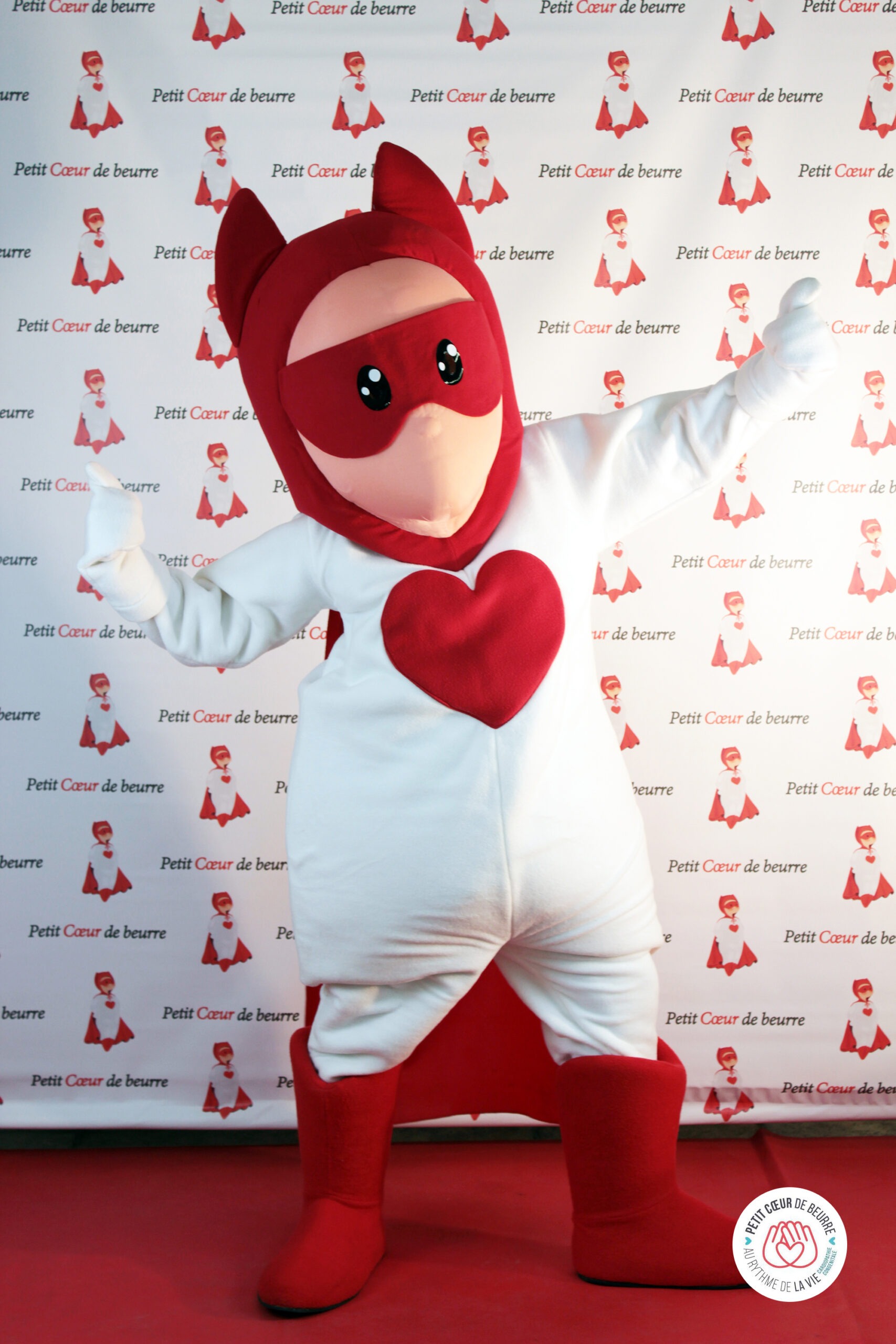 mascotte petit coeur de beurre festival
