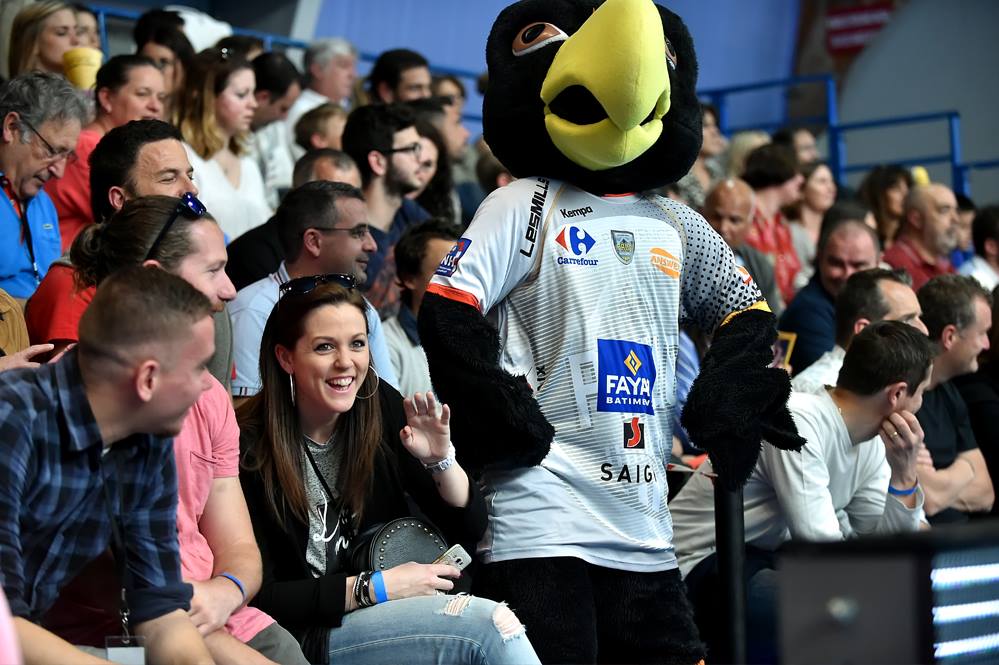 mascotte aigle supporter