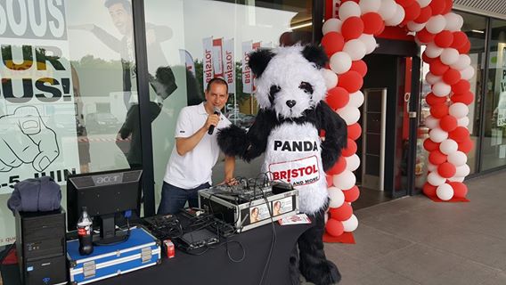 mascotte panda bristol