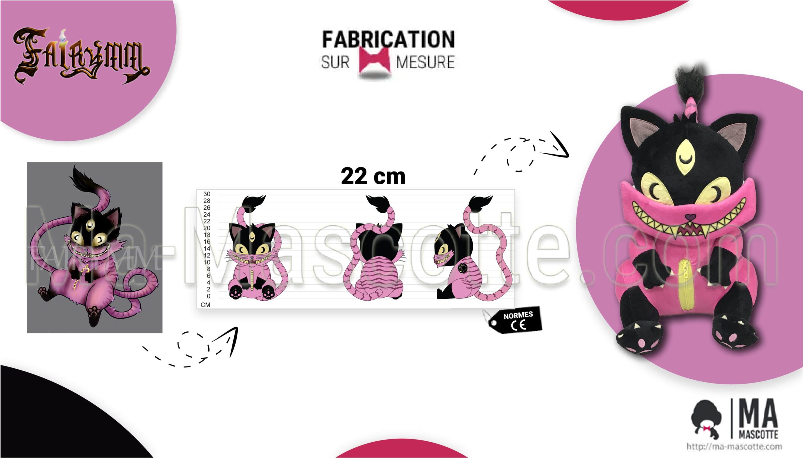 cat custom plush fairymm