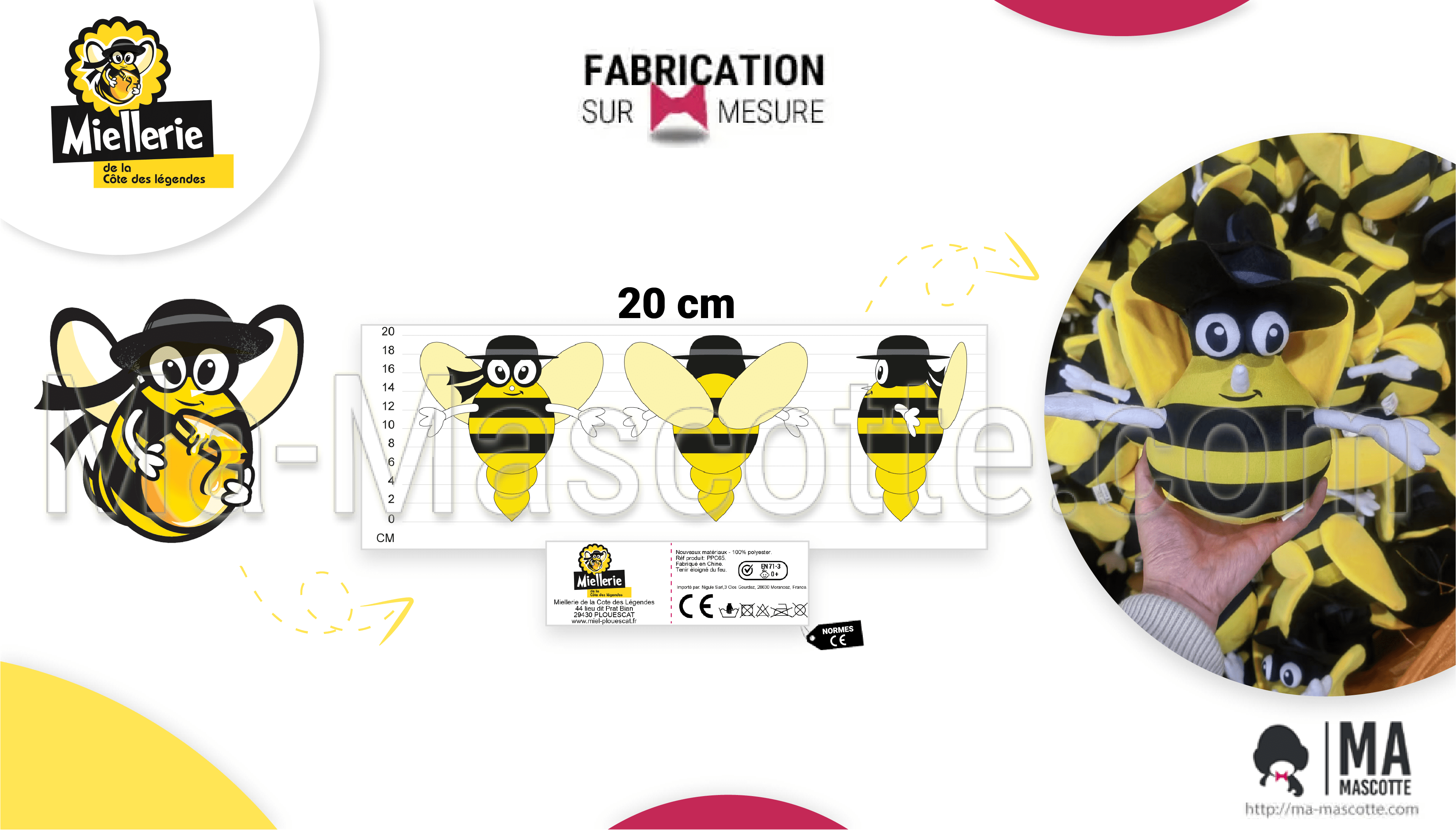 bee custom plush villages miellerie