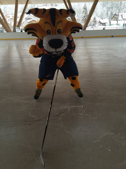 mascotte hockey sur glace tigre