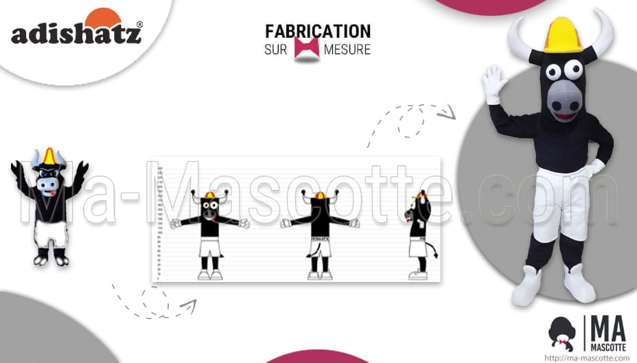 manufacturer cow custom mascot costume ADISHATZ