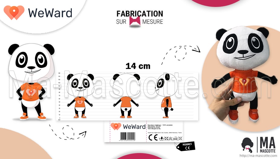 fabricant peluche sur mesure panda weward