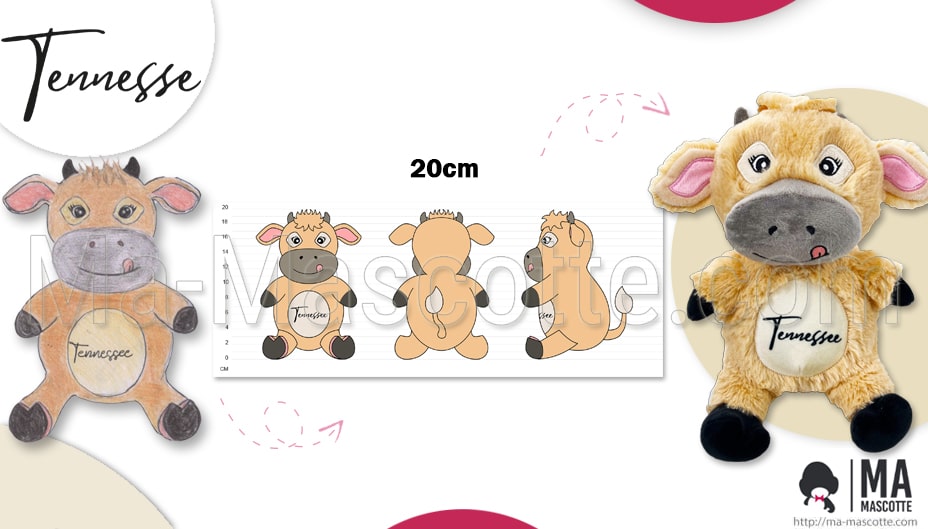 cow custom plush tennesse