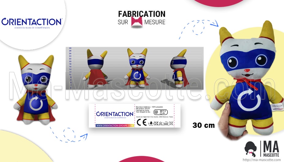 peluche sur mesure super héros orientaction