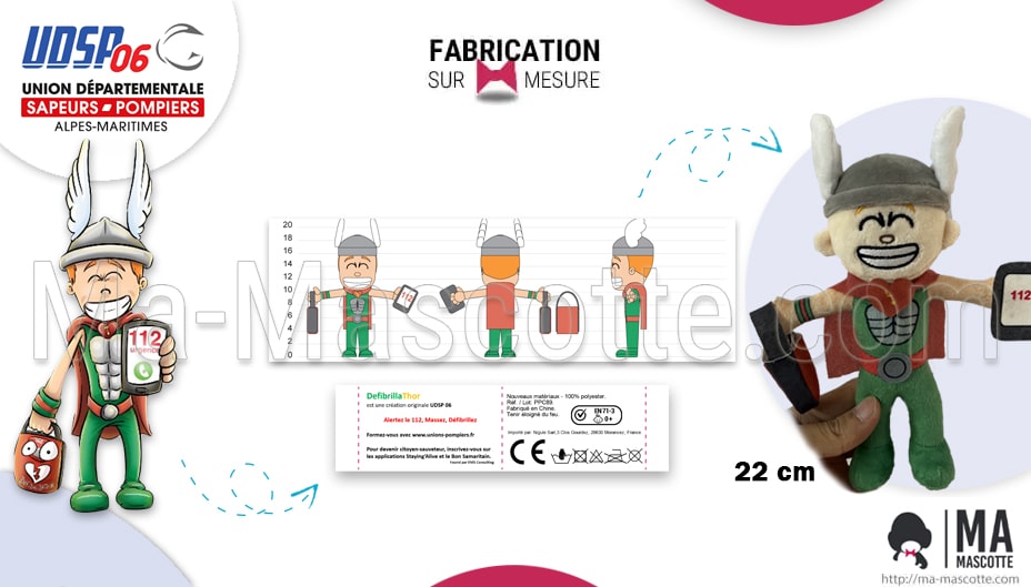 peluche sur mesure personnage undsp06