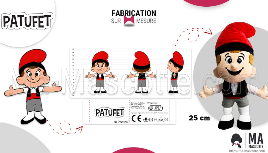 character custom plush patufet
