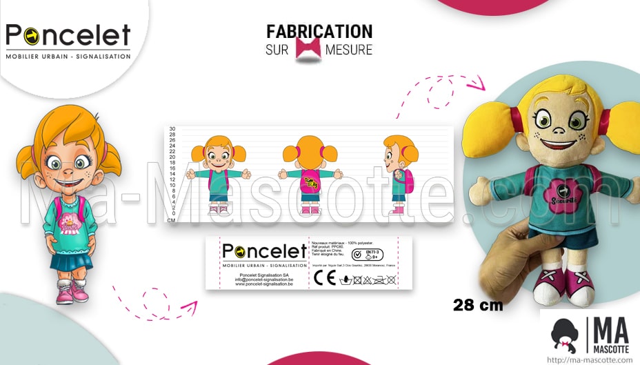 character custom plush poncelet