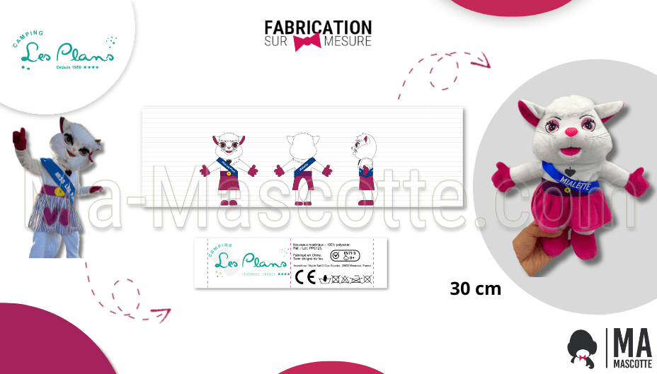peluche sur mesure chat camping les plans