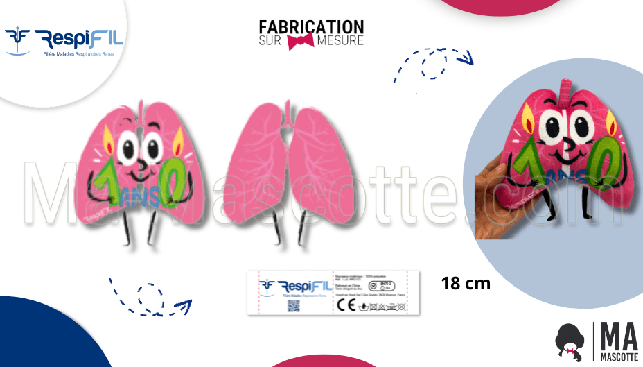 custom lung plush toy respifil